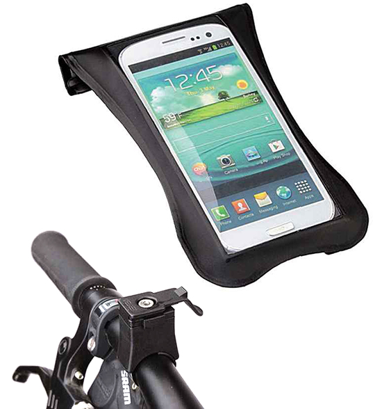 Custodia Porta Smartphone Impermeabile con Supporto per Manubrio Bici