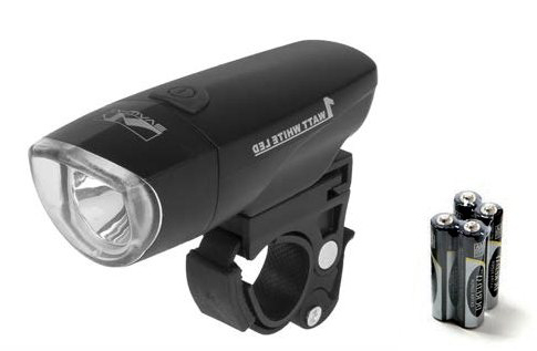 Fanale Bici Anteriore a Batteria al Manubrio LED 1Watt